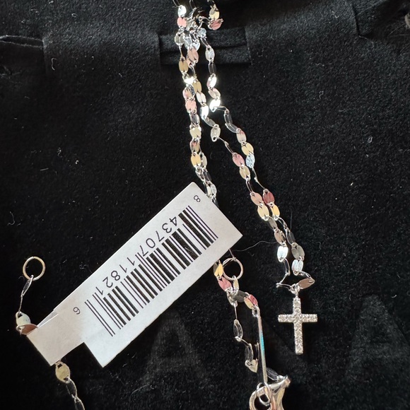 Lana 14k Gold Flawless Mini Cross Necklace - Picture 3 of 5